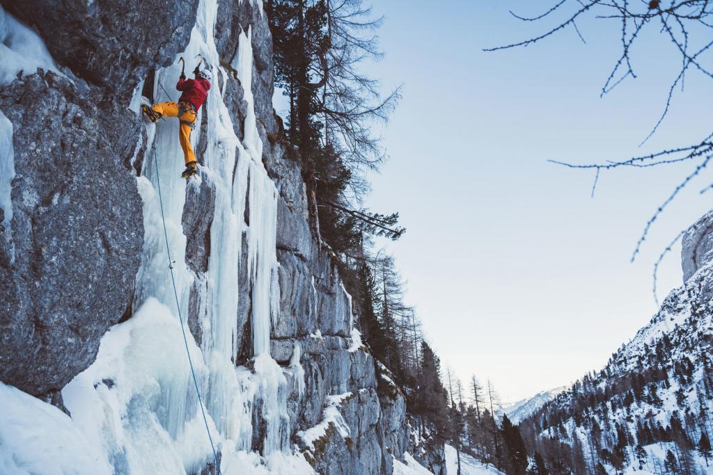 Eisklettern am Krippenstein, Heli Putz, Outdoorleadership
