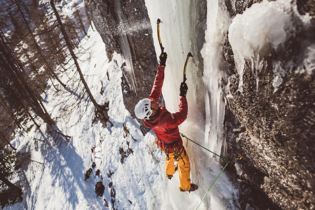 Eisklettern am Krippenstein, Heli Putz, Outdoorleadership
