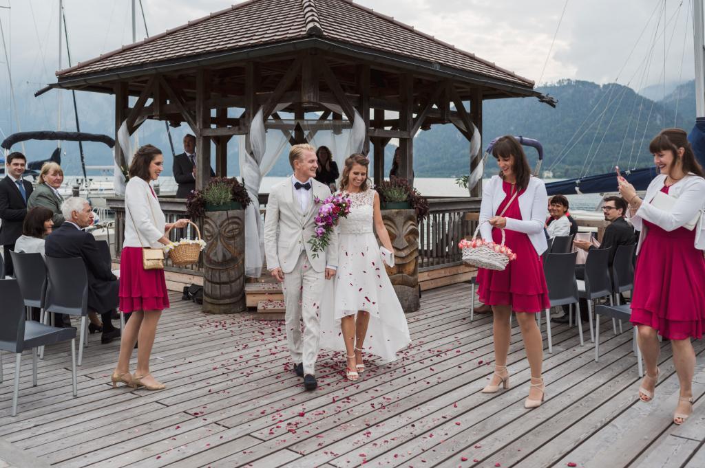 Hochzeit Karin und Dominik freie Trauung in Unterach am Attersee