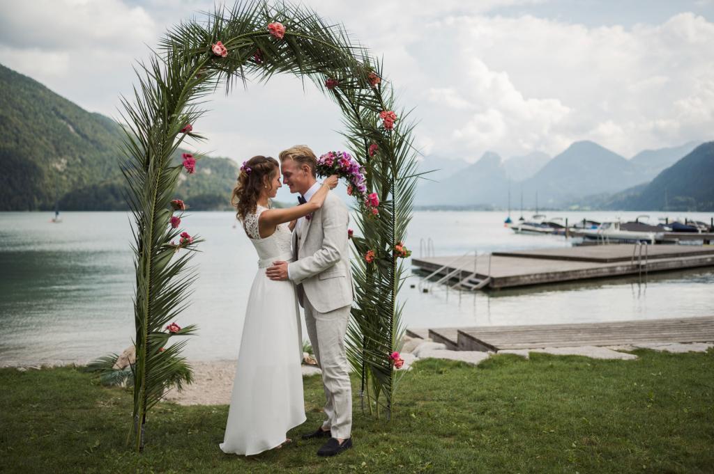 Hochzeit Karin und Dominik Paarfotos im Brunnwind St. Gilgen