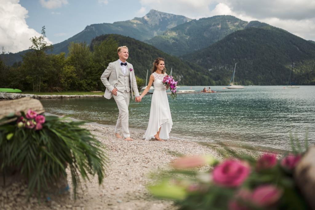 Hochzeit Karin und Dominik Paarfotos im Brunnwind St. Gilgen