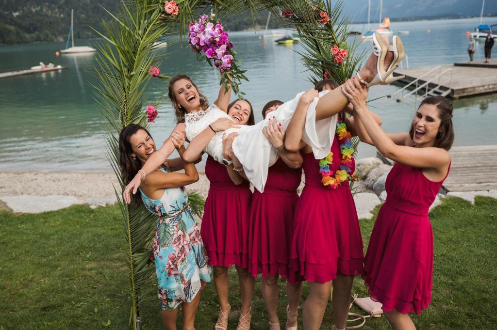 Hochzeit Karin und Dominik Feier im Brunnwind St. Gilgen