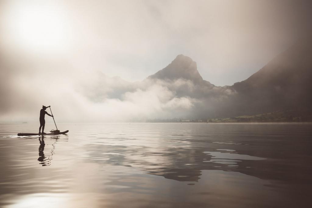 SUP - Stand up Paddeln auf den Salzkammergutseen
