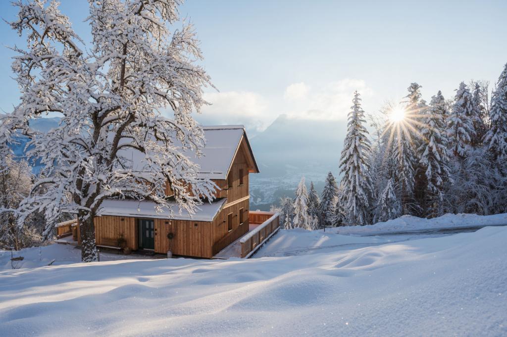 Aussenarchitekturfoto Chalet Jochwand im Winter
